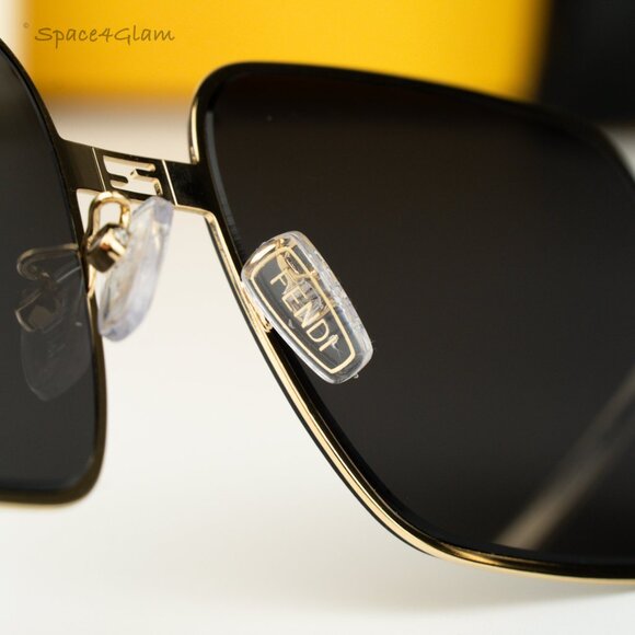 Fendi Women Sunglasses Endura Gold Smoke Square FE40123U BAGUETTE 30A BRAND NEW main image 7